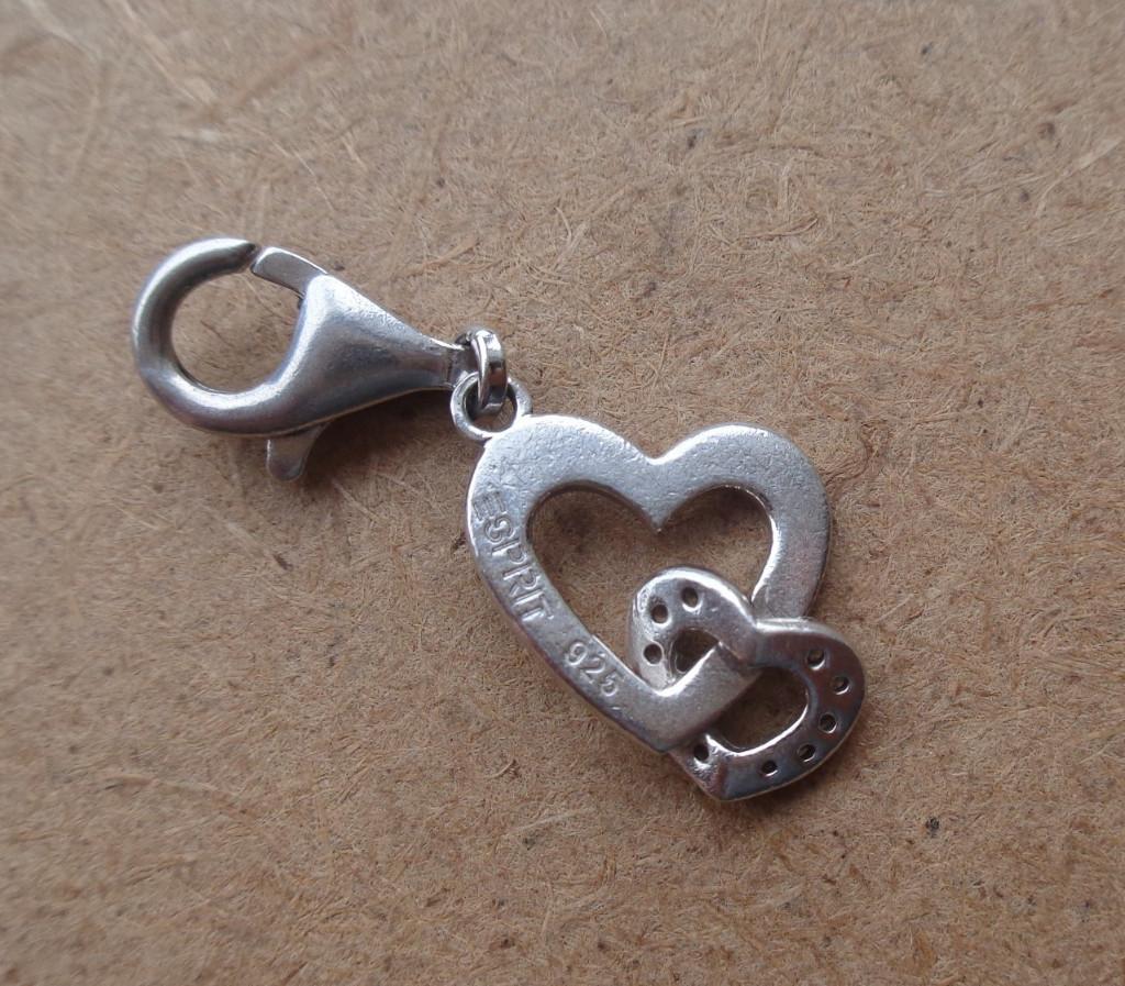 zilveren afneembare bedel esprit [038], Overige merken, Verzenden, Zo goed als nieuw, 1 bedel