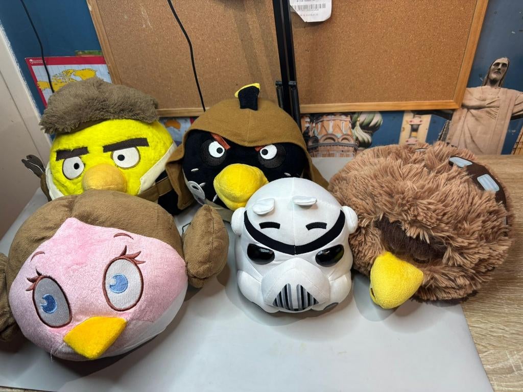 Angry Birds Star Wars Knuffels -, Kinderen en Baby's, Speelgoed | Knuffels en Pluche, Gebruikt, Overige typen, Angry Birds, Overige merken