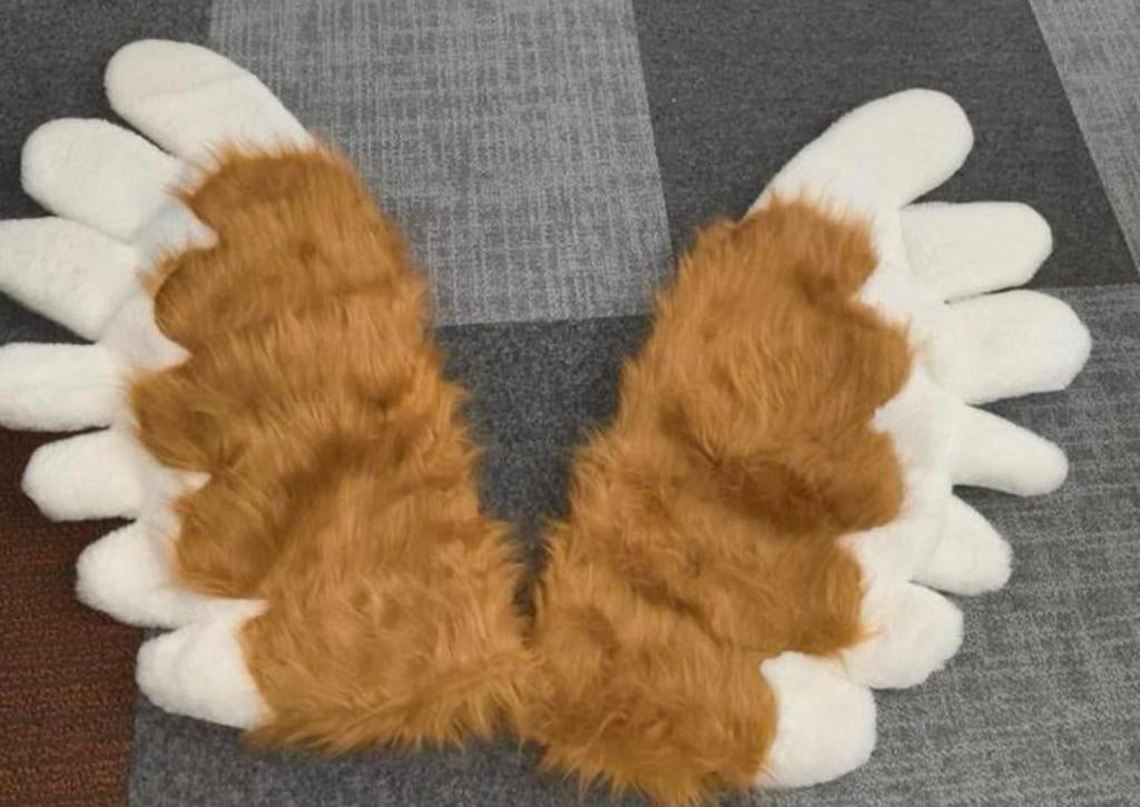 Prachtige Furry Cosplay Vleugels voor je furry hobby fursuit, Hobby en Vrije tijd, Verzenden, Gebruikt, Accessoires