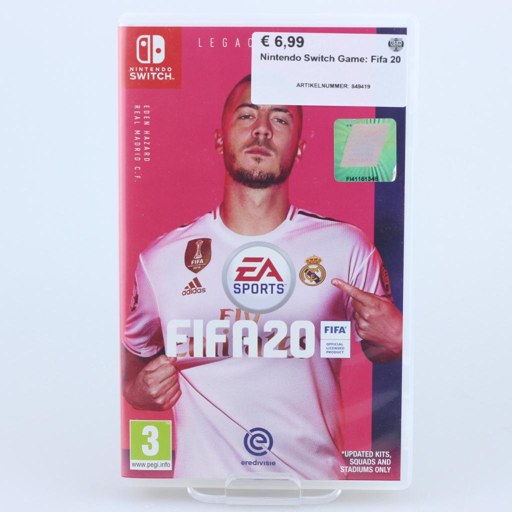 Nintendo Switch Game: Fifa 20, Nintendo, Zo goed als nieuw, Support@nintendo.com, 11-1 Hokotate-cho, Kamitoba, Minami-ku
Kyoto 601-8501
Japan