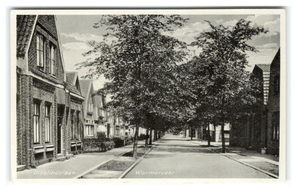 Wormerveer, Insulindelaan, Verzenden, 1940 tot 1960, Ongelopen, Noord-Holland
