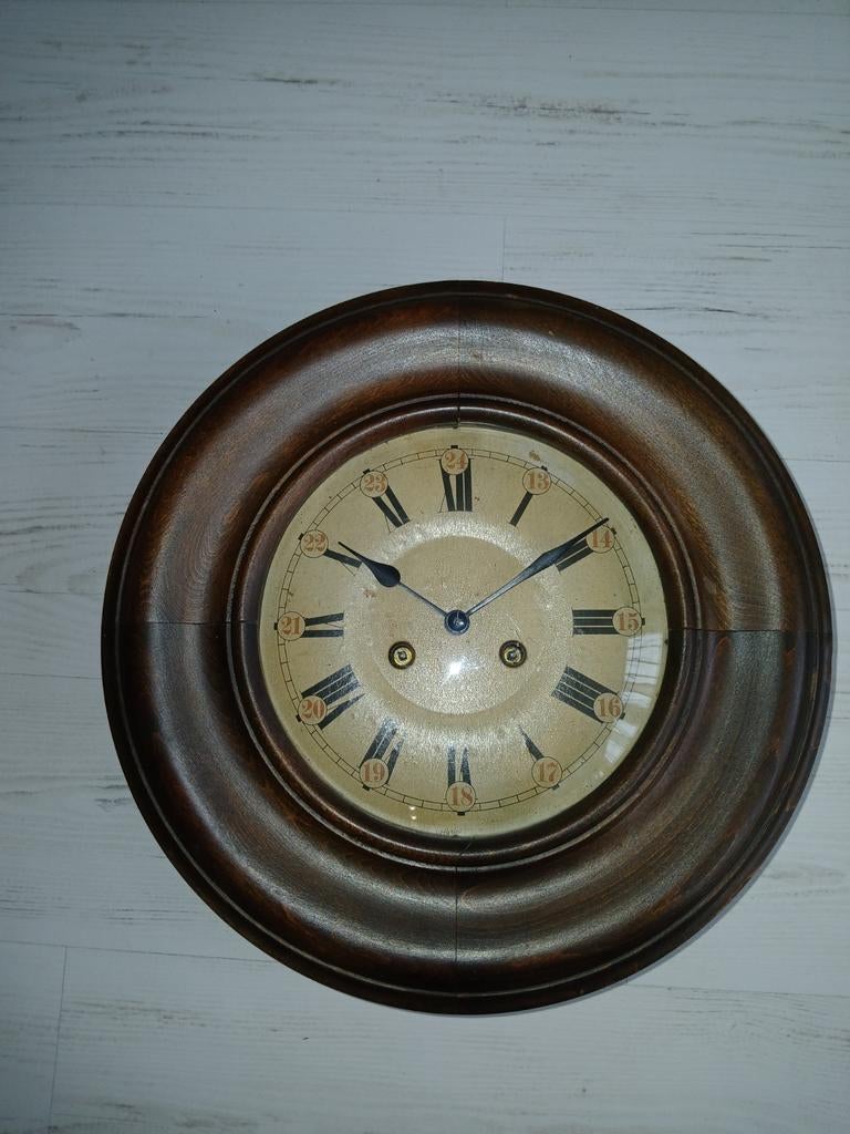 Duitse Wandklok (168)met origine Slinger &Sleutel Hobbyproje, Ophalen