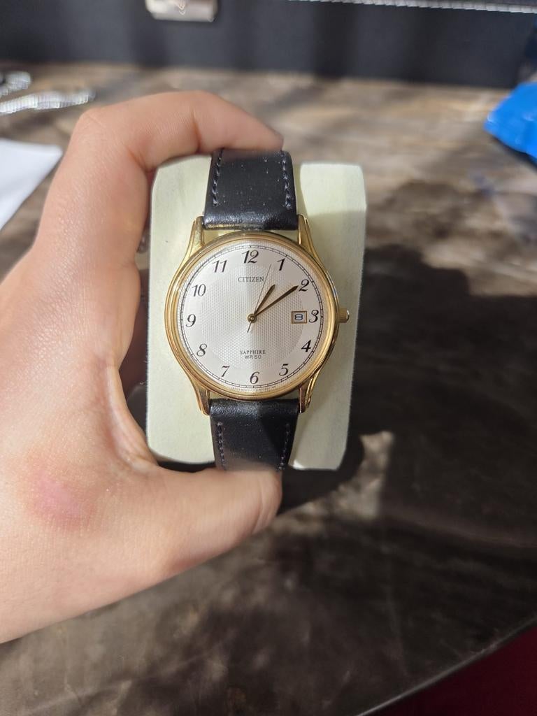 Vintage Citizen Sapphire WR50 Quartz, Antiek en Kunst, Ophalen of Verzenden