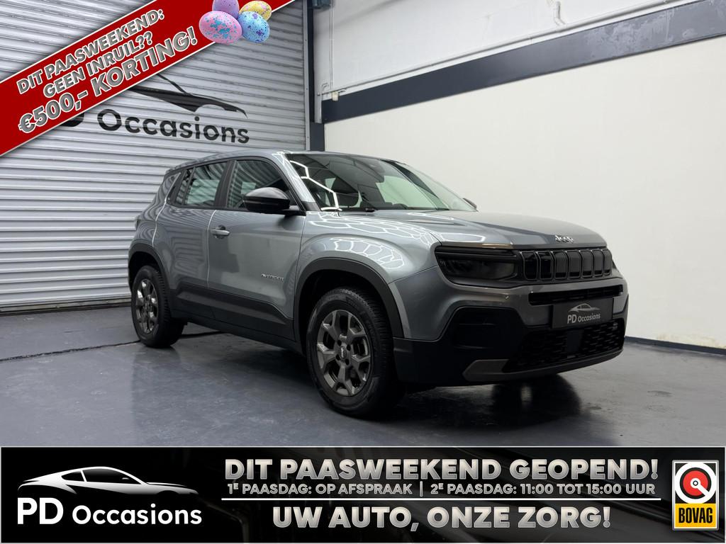 Jeep Avenger 1.2 Longitude - Half leder - Carplay - Clima -, Voorwielaandrijving, 101 pk, Gebruikt, Zwart