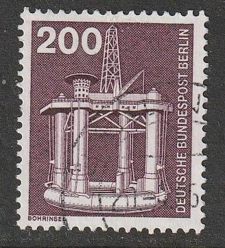 Berlijn 1975 Booreiland 200p, Gest, Ophalen of Verzenden, Overige periodes, Gestempeld