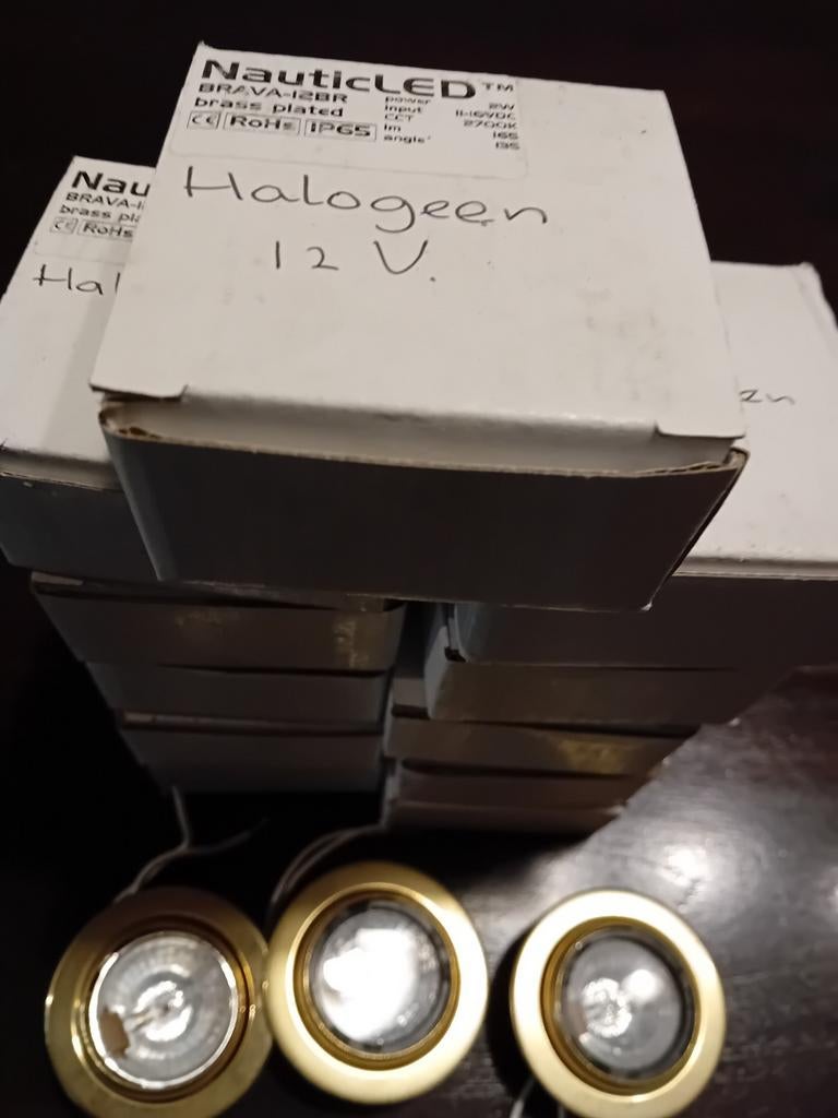 Te koop halogeen spotjes 12V, Ophalen, Metaal of Aluminium, Halogeen