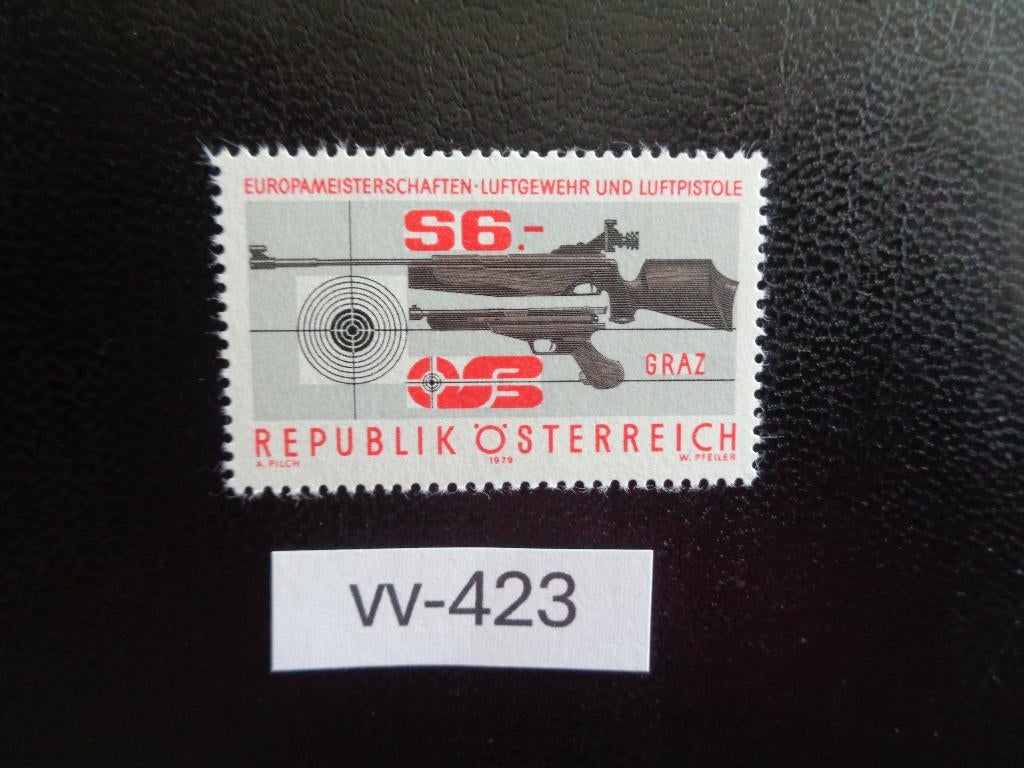 oostenrijk - ek luchtgeweer schieten / postfris 1979(vv-423), Ophalen of Verzenden, Postfris