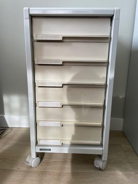 Atlanta verrijdbaar ladeblok met stapelcassettes, Ophalen, Gebruikt