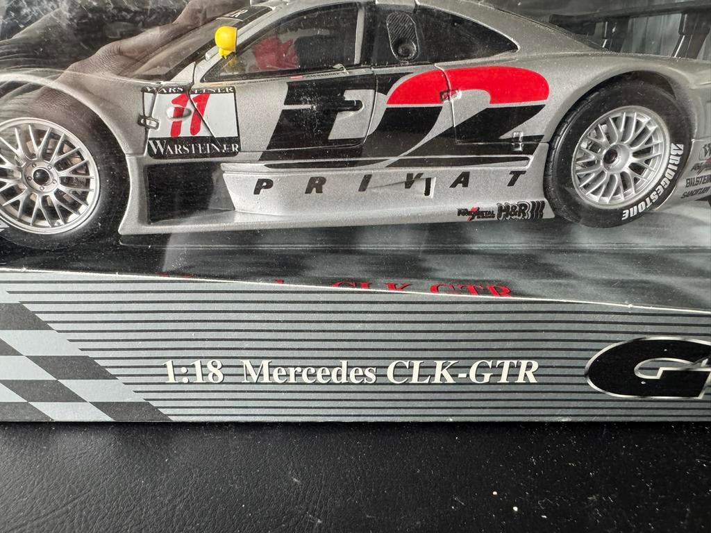 1:18 Mercedes CLK-GTR DTM Bernd Schneider, Hobby en Vrije tijd, Modelauto's | 1:18, Ophalen, Zo goed als nieuw, Auto, Maisto