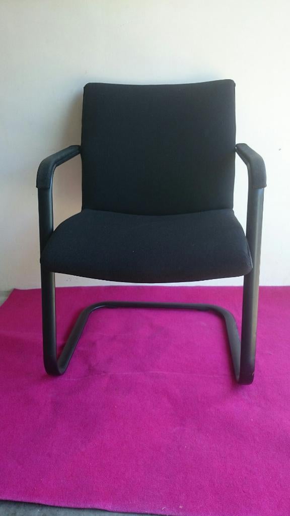 Slede stoelen conferentie stoelen, Huis en Inrichting, Stoelen, Ophalen, Gebruikt, -, Zwart