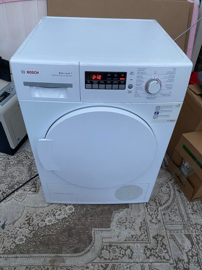 Bosch Ecologixx 7 SelfCleaning Condenser wasdroger, Witgoed en Apparatuur, Wasdrogers, Ophalen, 6 tot 8 kg, Gebruikt, 85 tot 90 cm