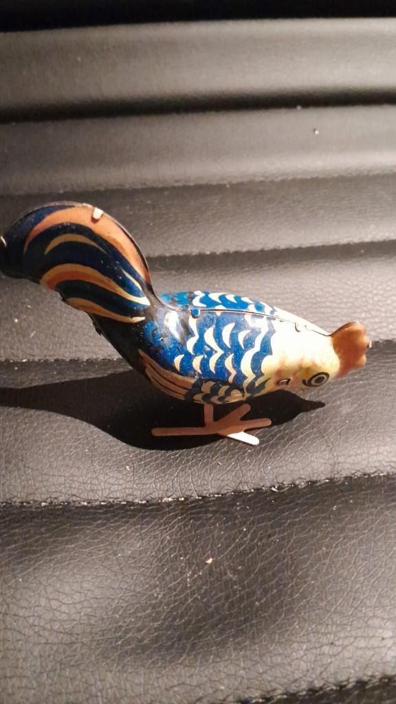 opwind kip blik, Antiek en Kunst, Antiek | Speelgoed, Ophalen of Verzenden