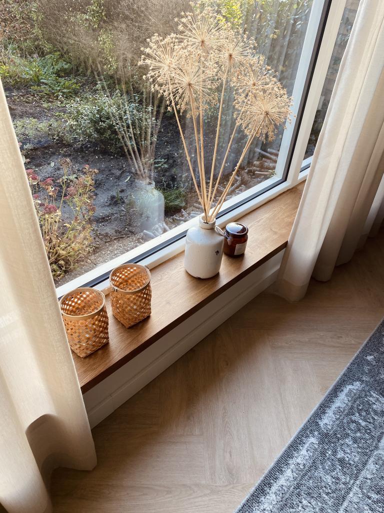 Overzet Vensterbank Massief Eiken - RECHT - 29 en 40 cm diep, Niet ingevuld, Vensterbanken, Nieuw, Ophalen of Verzenden