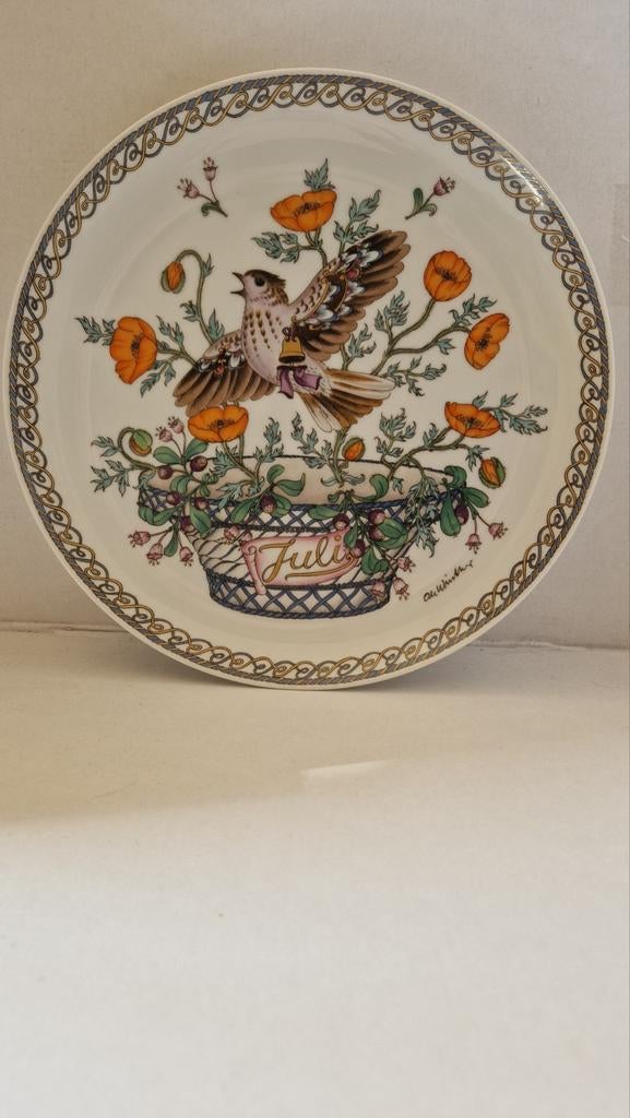 2x Hutschenreuther wandbord Juli & Oktober – Ole Winther, Antiek en Kunst, Ophalen of Verzenden