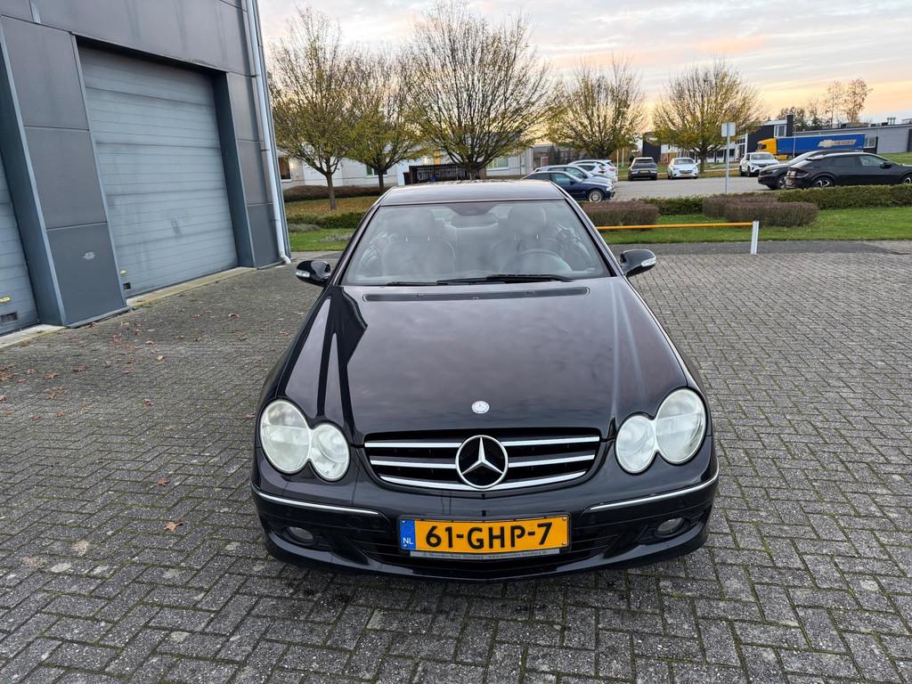 Mercedes-Benz CLK-klasse Coupé 280 Avantgarde, Achterwielaandrijving, Gebruikt, Zwart, Leder en Stof