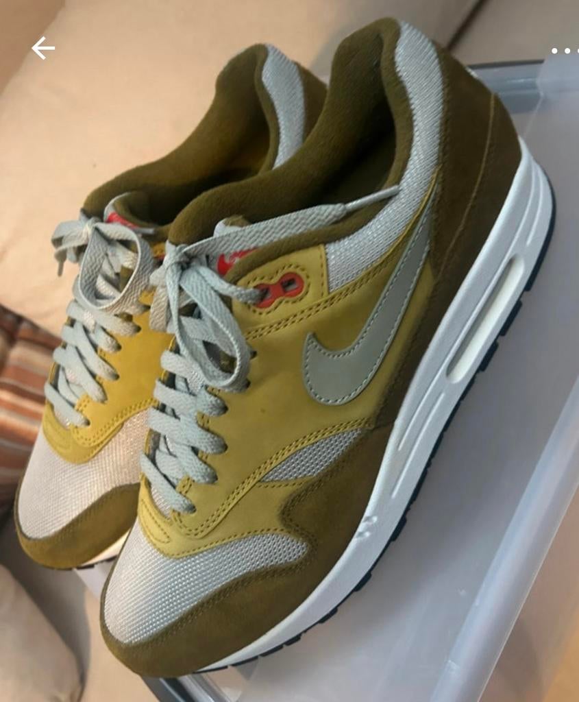 Nike Air Max Curry Green sneakers, Ophalen of Verzenden, Gedragen, Groen, Sneakers of Gympen