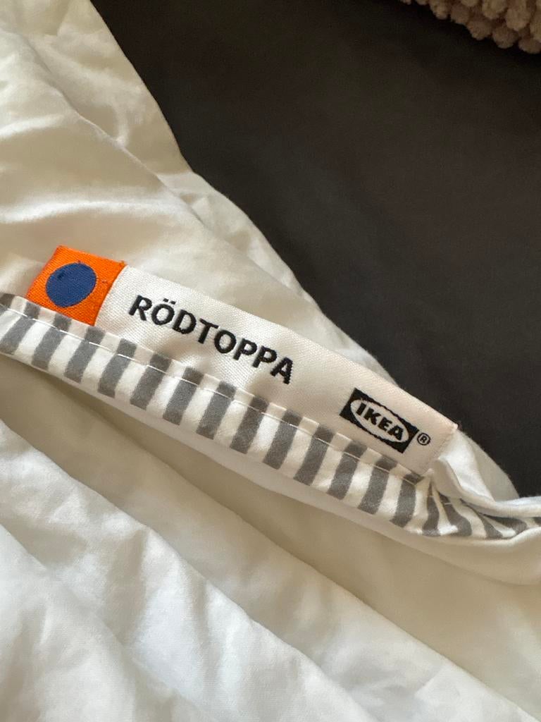 IKEA RÖDTOPPA Dekbed - Zo goed als nieuw, Eenpersoons, Wit, Ophalen of Verzenden, Deken of Dekbed