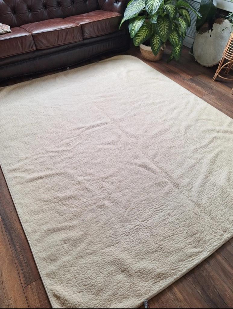 Cashmere merino wollen deken/matrasplaid 240x190 cm Misto, Overige kleuren, Tweepersoons, Ophalen of Verzenden, Deken of Dekbed