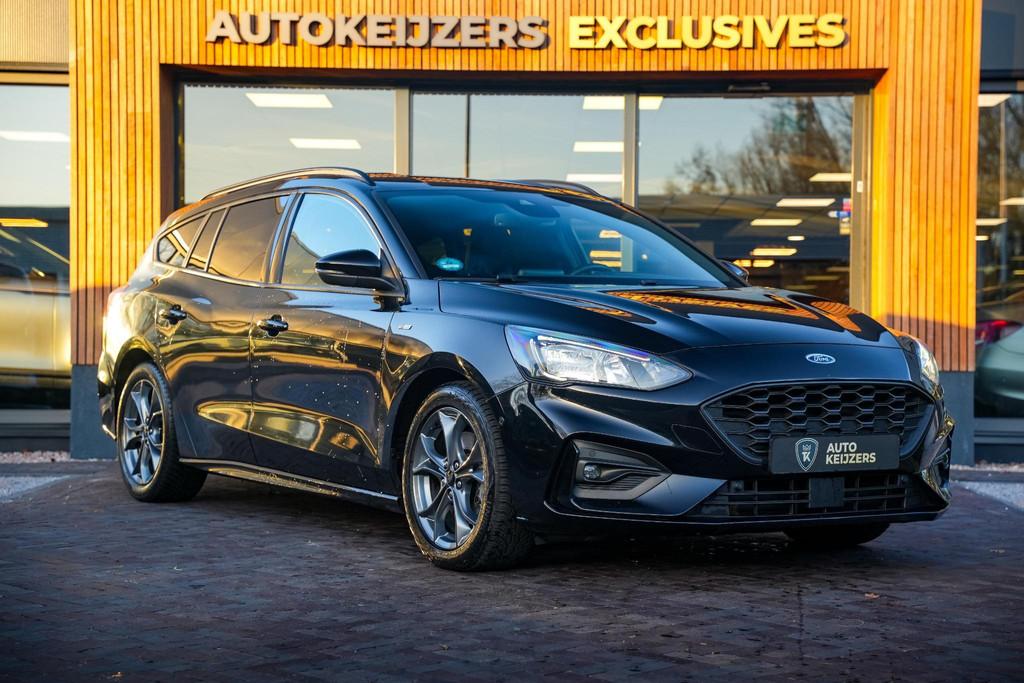 Ford Focus Wagon 1.0 EcoBoost ST Line Automaat Stoelverwarmi, Gebruikt, Euro 6, Zwart, 1331 kg