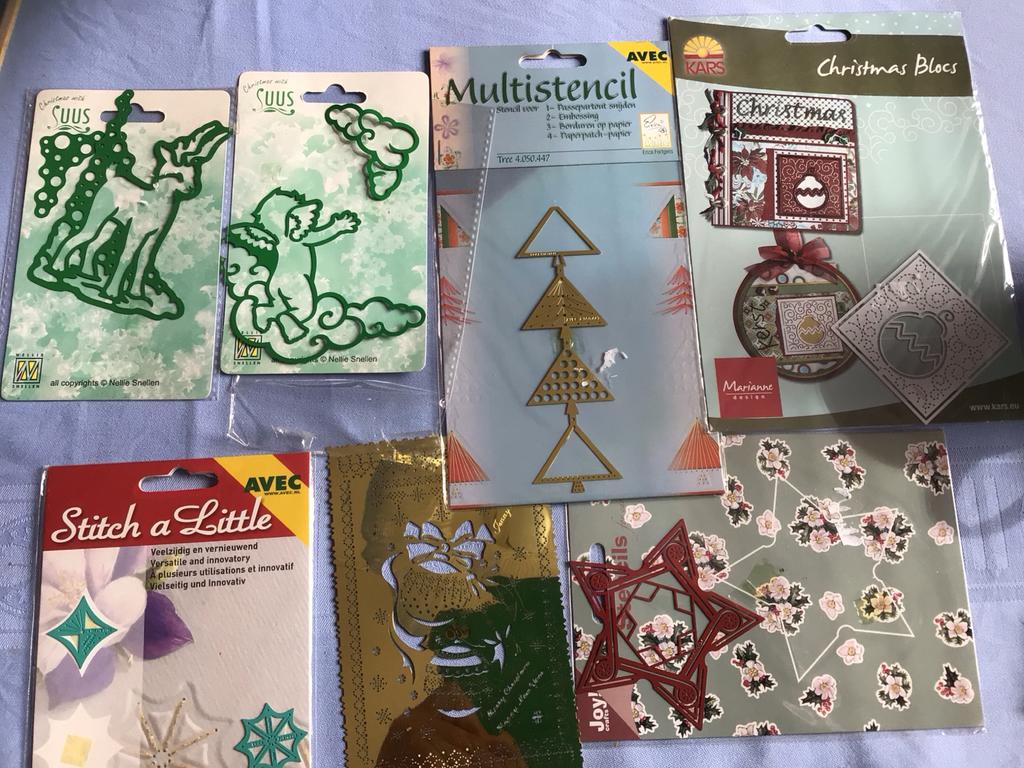 Diverse knutselsets en stencils kerst nr 10, Gebruikt, Meerkleurig, Overige merken, Kerstmis