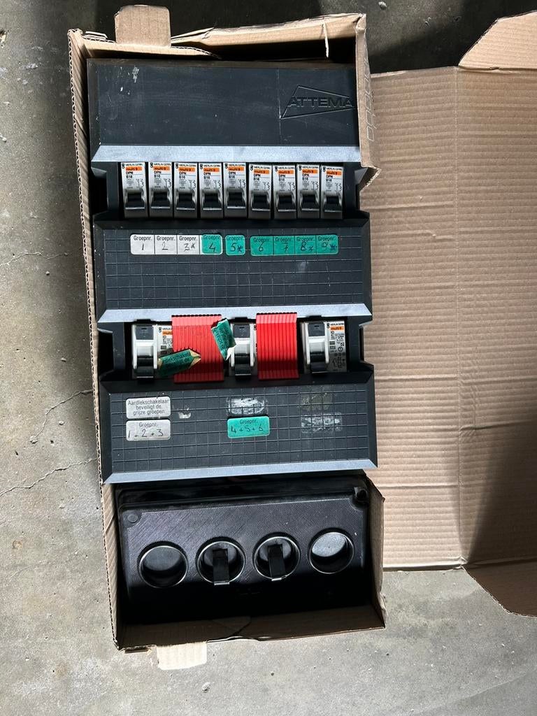 Groepenkast compleet, Ophalen of Verzenden, Gebruikt, Overige typen