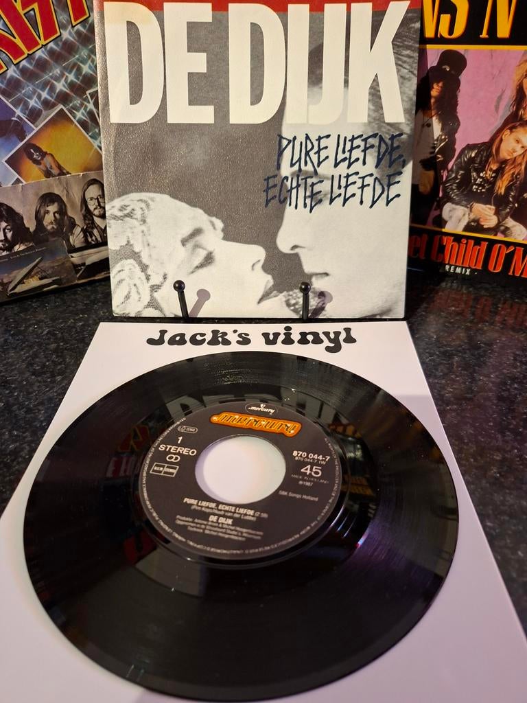 De Dijk - Pure Liefde, Echte Liefde 7 inch single 1987, Cd's en Dvd's, Vinyl | Nederlandstalig, Ophalen of Verzenden, Zo goed als nieuw