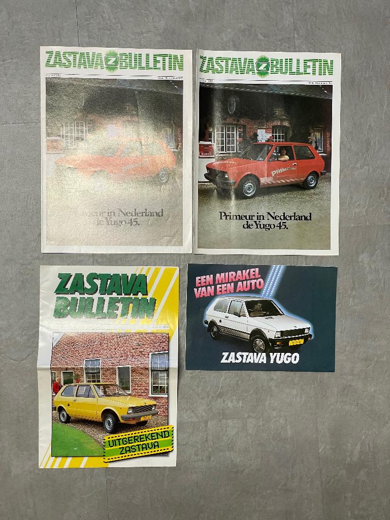 Zastava Folders, Boeken, Auto's | Folders en Tijdschriften, Verzenden, Gelezen, Overige merken