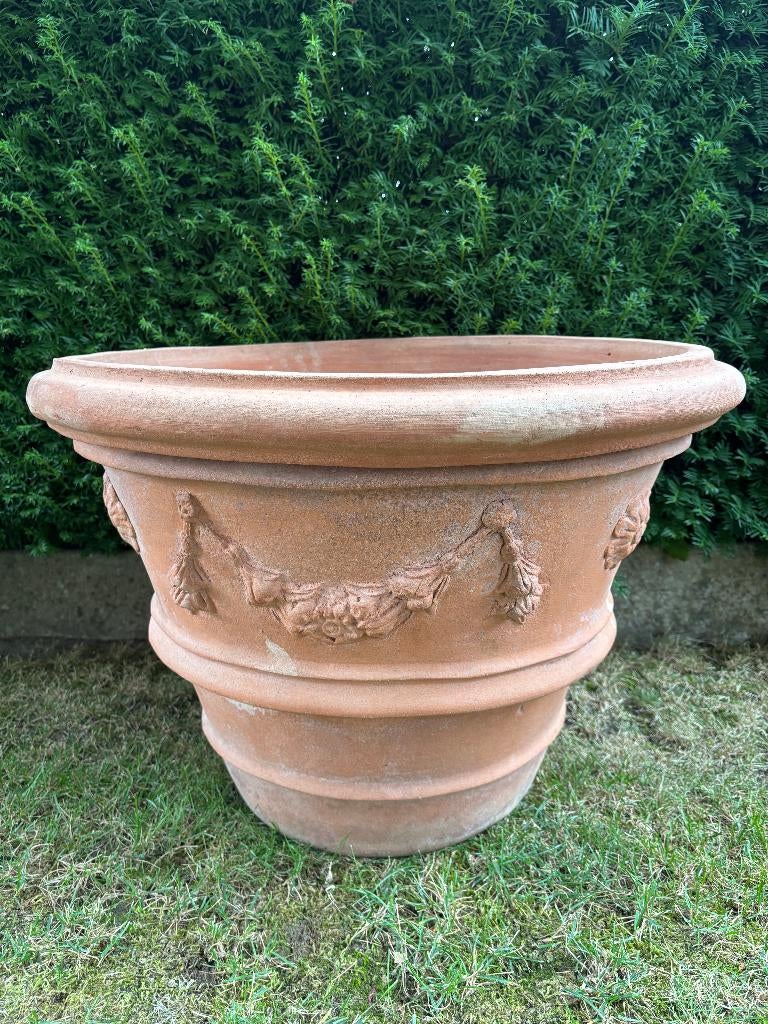 Hele Grote Terracotta Bloempot, Ophalen, Gebruikt, 40 cm of meer, Rond