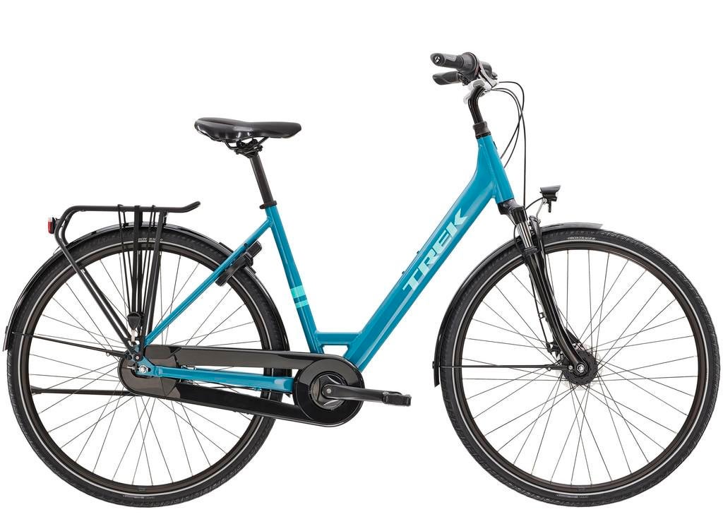 Trek District 1 equipped blauw dames 55cm 28inch, 53 tot 56 cm, Nieuw, Overige merken, Versnellingen