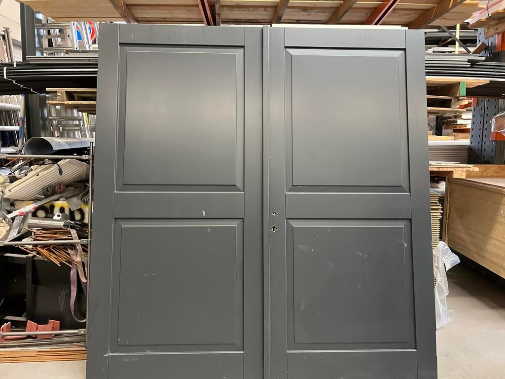 Dubbele Weekamp deuren 2200 x 2315, Ophalen, Hout, 120 cm of meer, 215 cm of meer