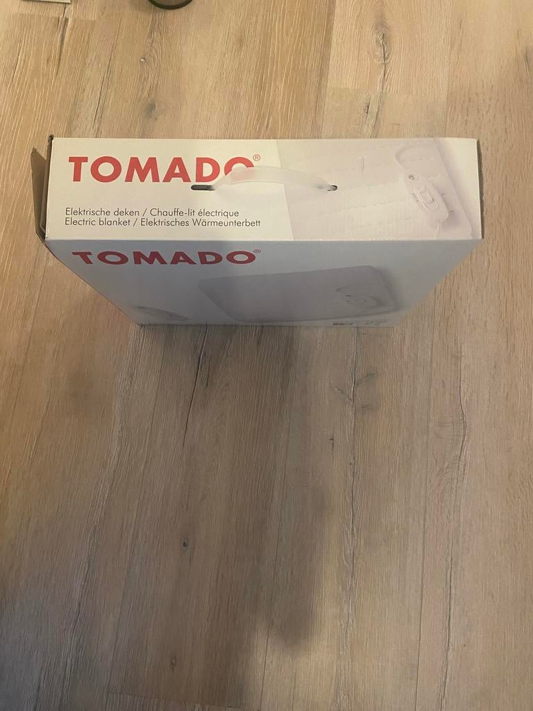 TOMADO Verwarmde deken - Elektrische deken, Ophalen, Eenpersoons, Wit, Nieuw