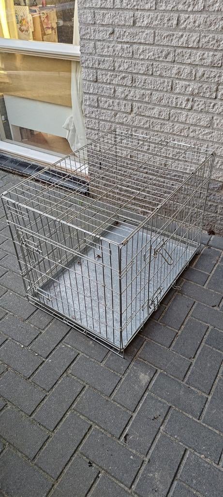 Bench 55x80 cm 2 deuren in en uit te klappen in 20 sec., Dieren en Toebehoren, Ophalen, Gebruikt