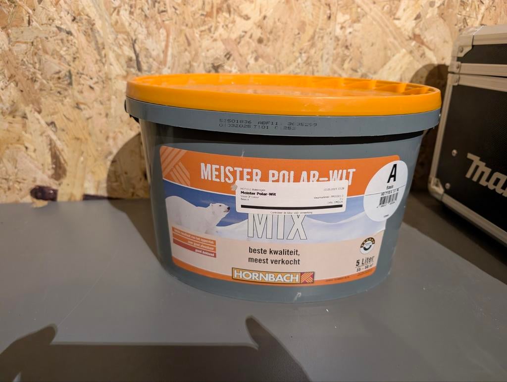 Nieuw 5L verf kleur histor 'Discover', Ophalen of Verzenden, Nieuw, Beige