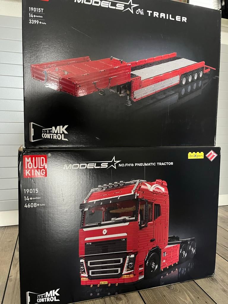 Mouldking  Vrachtwagen met Trailer -, Ophalen, Zo goed als nieuw, Overige merken