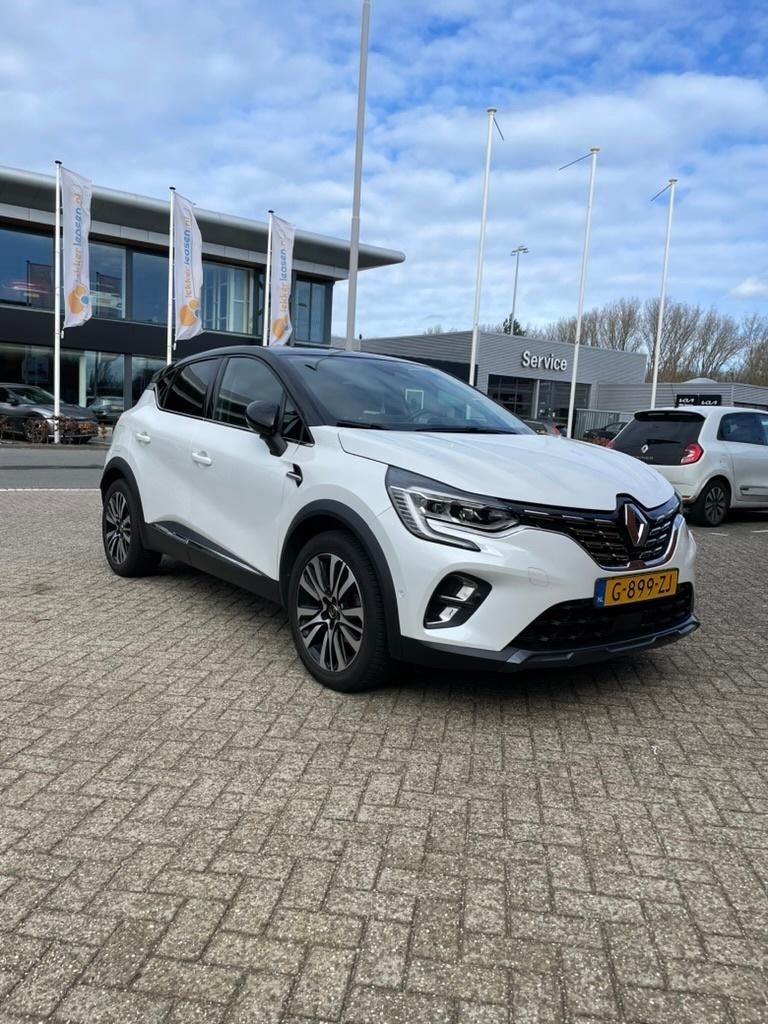 Renault Captur Initiale Paris TCe 155pk GPF EDC 2020 Wit, Auto's, Renault, Particulier, Captur, 360° camera, ABS, Achteruitrijcamera