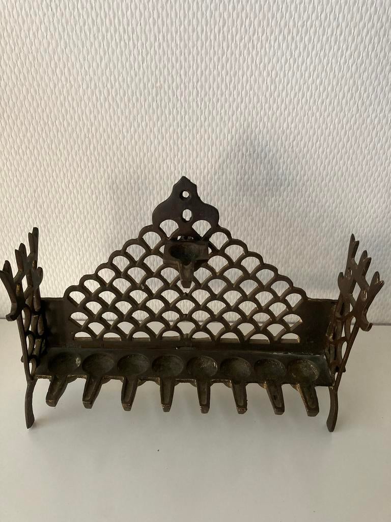 Chanouka. Antiek. Brons. Omstreeks 1800. Gaaf., Antiek en Kunst, Verzenden