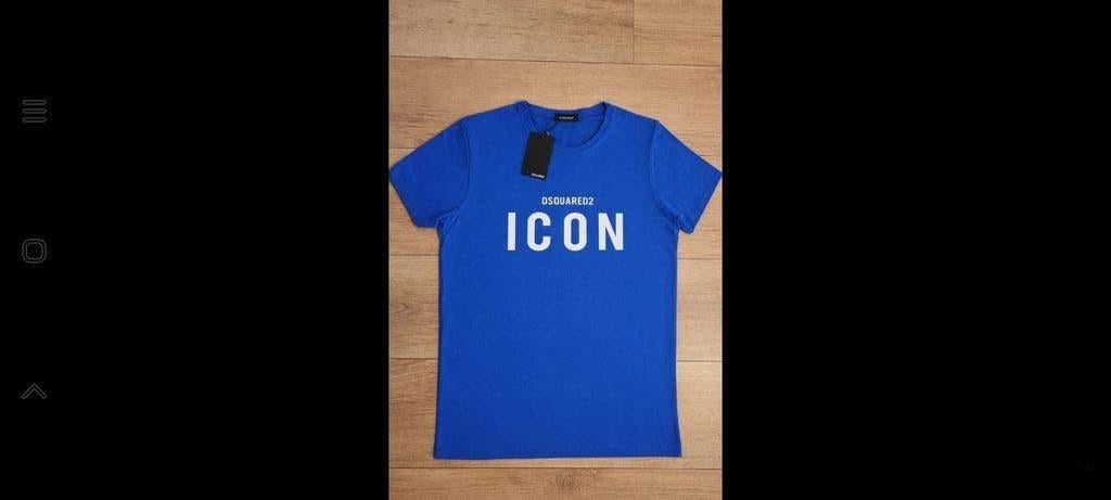 Dsquared2 ICON T-shirt - Blauw en wit, Kleding | Heren, T-shirts, Dsquared2, Blauw, Nieuw, Overige maten