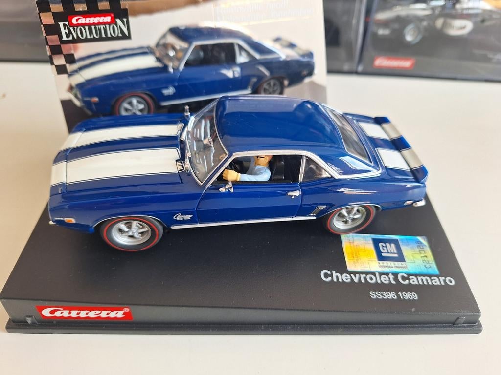 Carrera Evolution Camaro Met Aneembare Motorkap 25464, Carrera, Carrera, Carrera, Ophalen of Verzenden