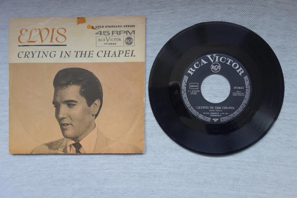 Single Elvis Presley Crying in the chapel, 7 inch, Single, Ophalen of Verzenden, Zo goed als nieuw