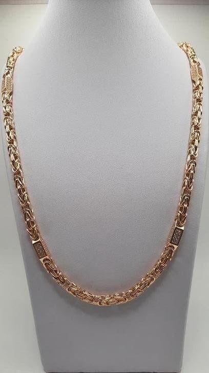 gouden Koningsketting 14kt, Www.bredajuwelier.nl, Nieuw, Ophalen of Verzenden, Www.bredajuwelier.nl