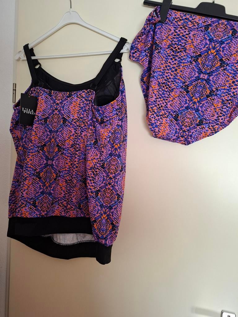 Ulla Popken tankini maat 54 nieuw met kaartje, Kleding | Dames, Grote Maten, Ophalen of Verzenden, Nieuw, Paars