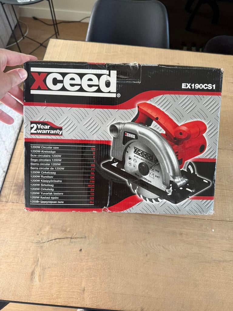 Xceed cirkelzaag - weinig gebruikt, Cirkelzaag, Ophalen of Verzenden, Zo goed als nieuw, 30 tot 70 mm
