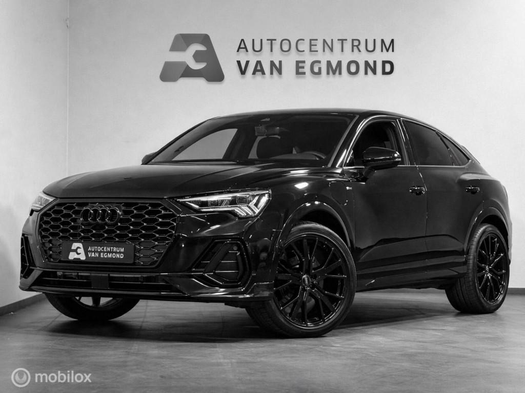 Audi Q3 Sportback 45 TFSIe 2X S-LINE | 360 | APP CNNCT, Gebruikt, Zwart, Leder en Stof, Zwart