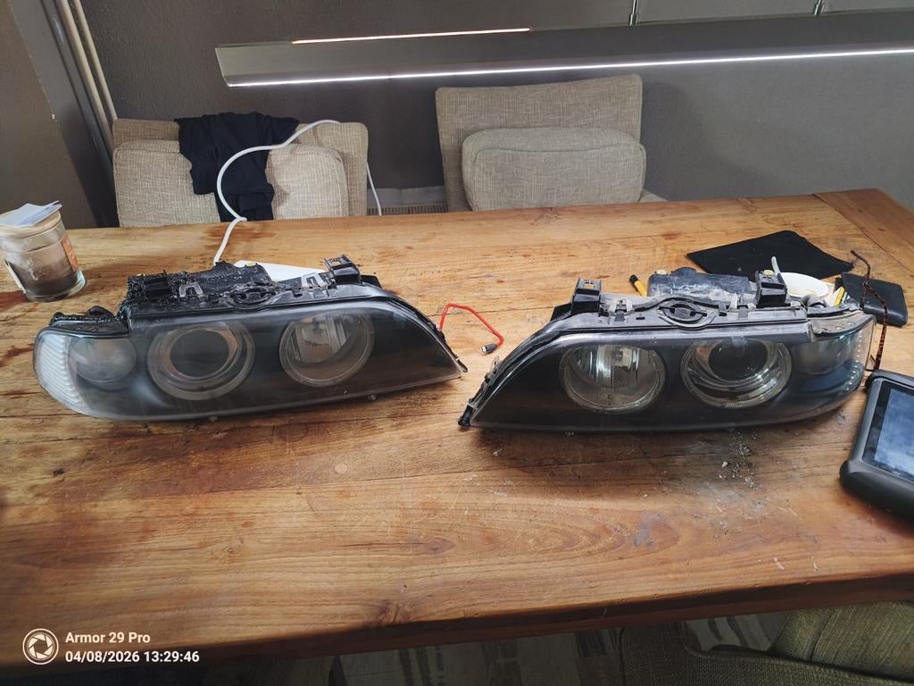 Koplampen BMW E39 lci origineel Hella halogeen, Auto-onderdelen, Ophalen of Verzenden, Gebruikt, BMW