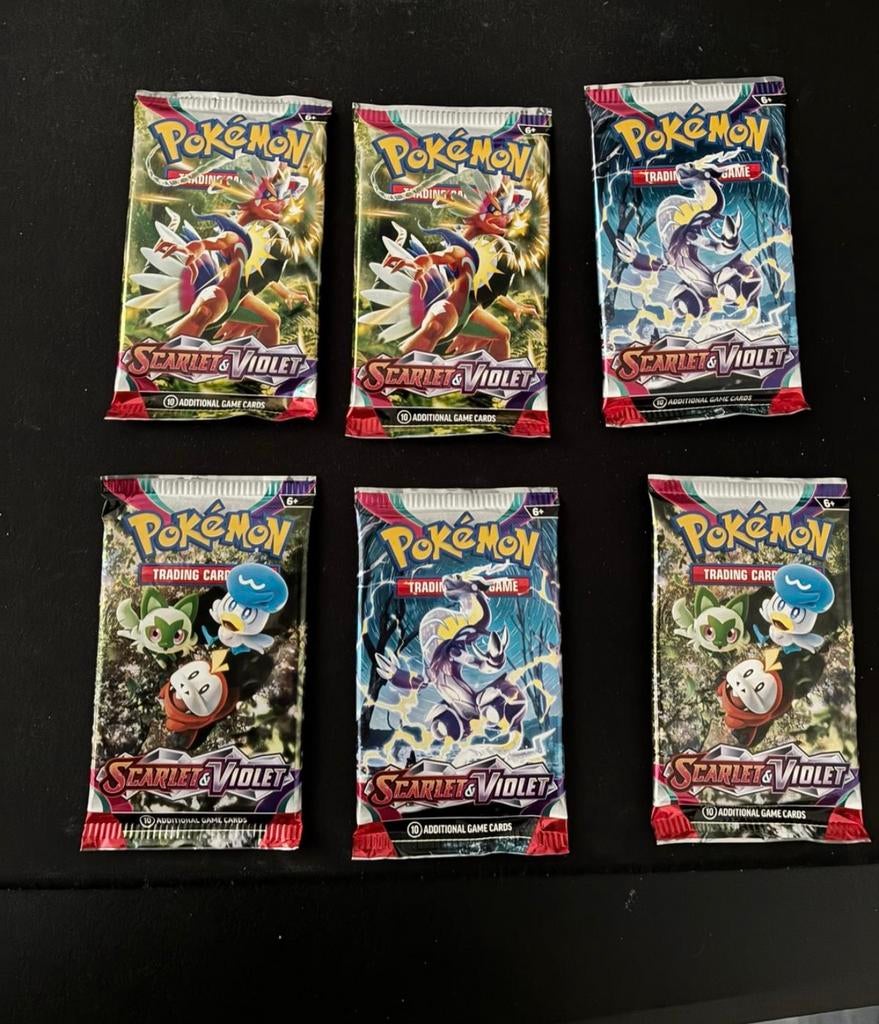 Pokemon Scarlet & Violet packs 6x, Ophalen of Verzenden, Nieuw