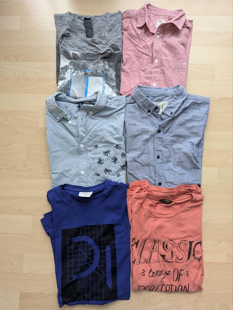 6 shirts & overhemden bundel S/M | H&M, Jack & Jones, zomer, Ophalen of Verzenden, Zo goed als nieuw