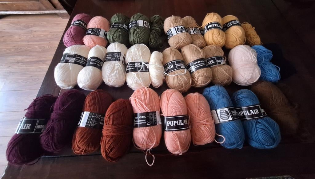 Heel veel bolletjes garen, Hobby en Vrije tijd, Breien en Haken, Ophalen of Verzenden, Breien of Haken, Wol of Garen