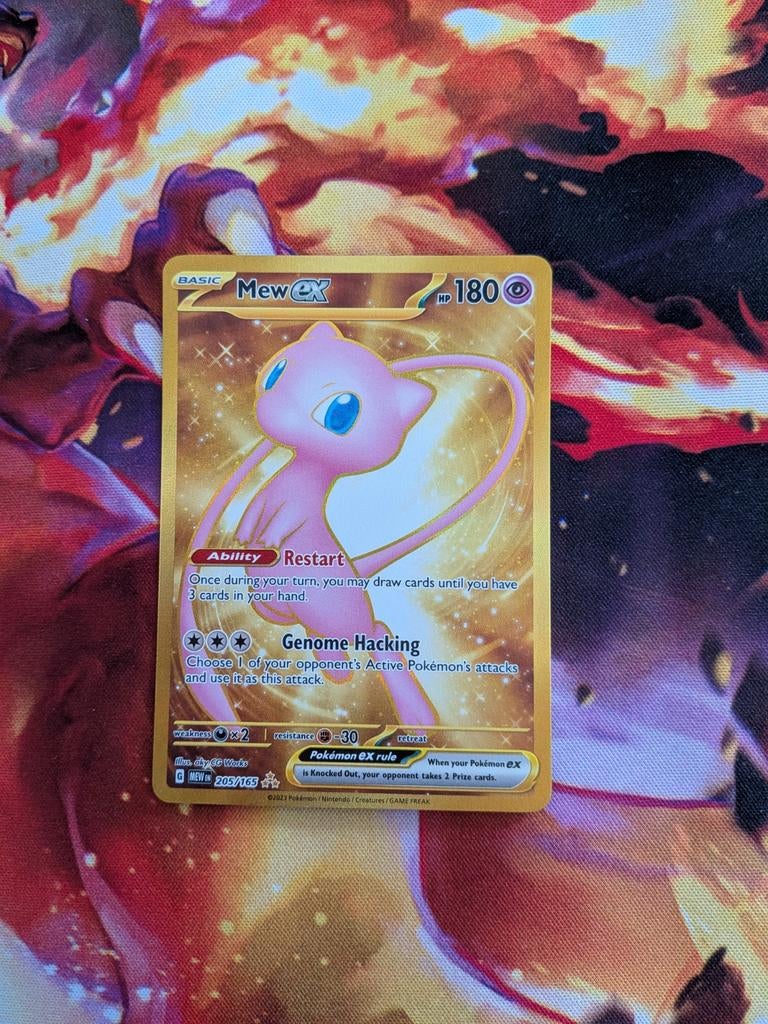 Mew EX Full Art #205 Pokemon 151, Ophalen of Verzenden, Zo goed als nieuw, Losse kaart, Foil