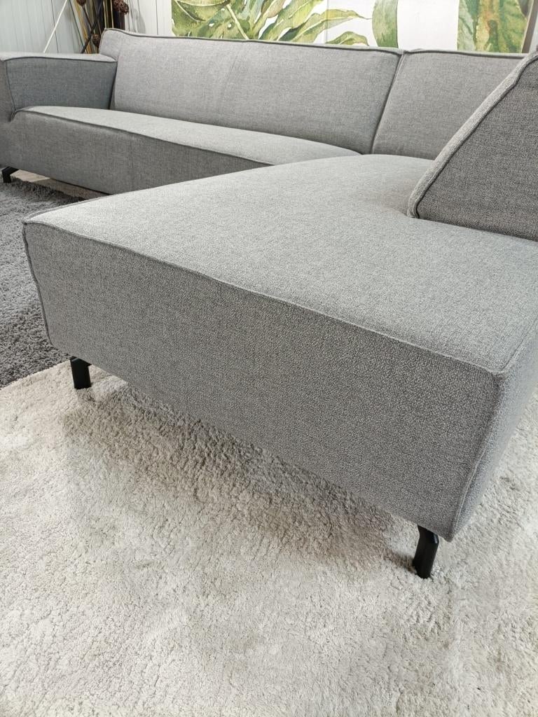 Als nieuwe, grijze hoekbank, Pronto! (bezorgoptie), Huis en Inrichting, Ophalen, 250 tot 300 cm, Hoekbank, Zo goed als nieuw