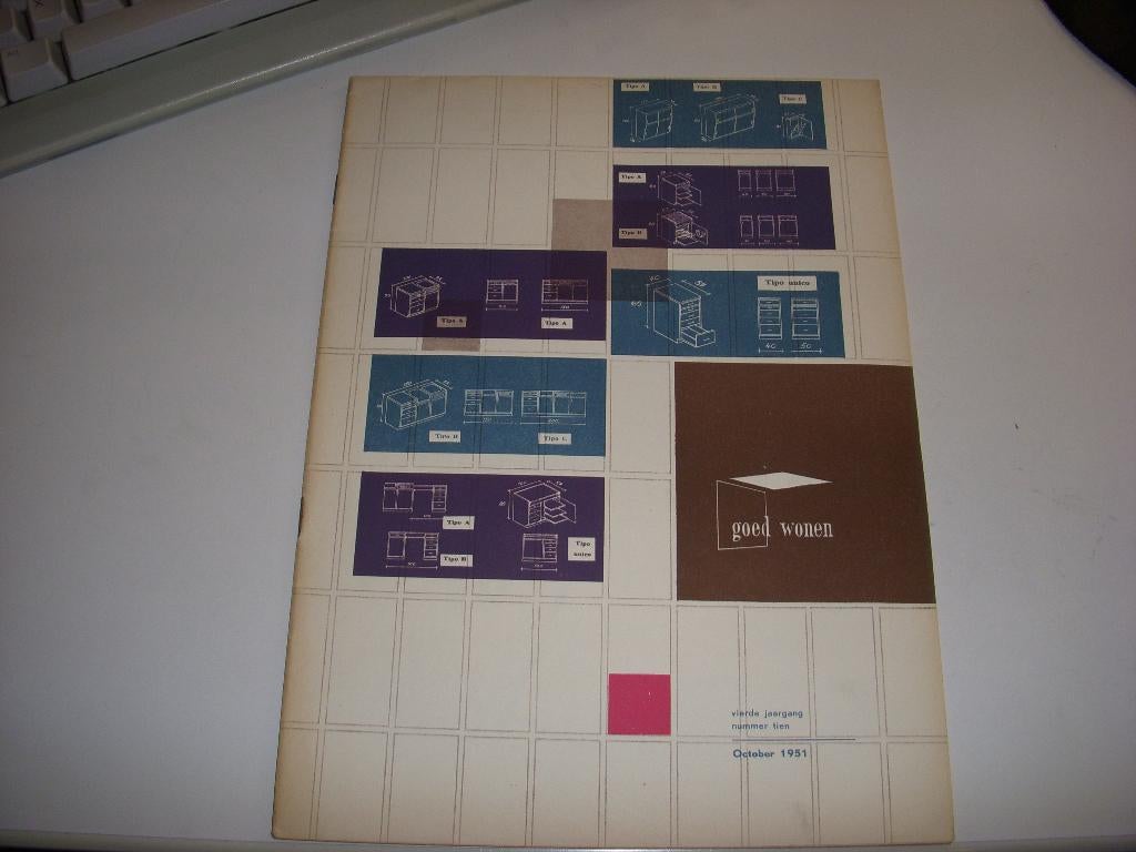 Goed Wonen maandblad voor woninginrichting oktober 1951, Gelezen, Goed Wonen Woninginrichting, Ophalen of Verzenden, Overige onderwerpen